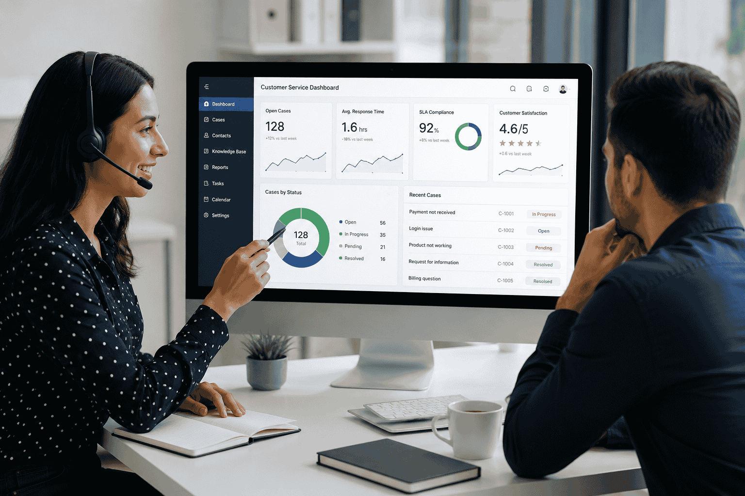 Customer service CRM capabilities